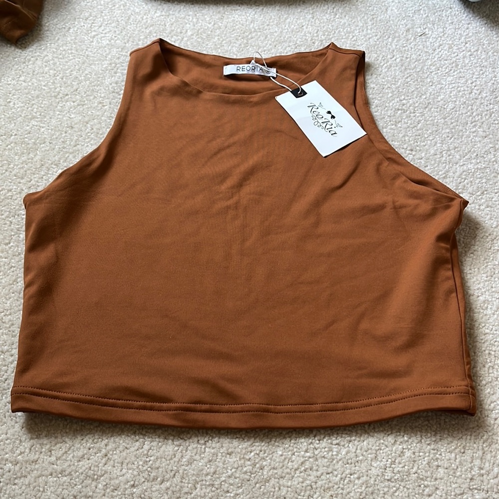 Brown athletic shirt